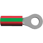 TE Connectivity, PIDG Insulated Ring Terminal, M4 Stud Size, 0.26mm² to 1.65mm² Wire Size, Red
