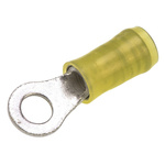 TE Connectivity, PIDG Insulated Ring Terminal, M5 Stud Size, 2.6mm² to 6.6mm² Wire Size, Yellow