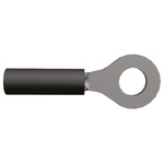 TE Connectivity, PIDG Insulated Ring Terminal, M3.5 Stud Size, 0.26mm² to 0.4mm² Wire Size, Black