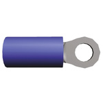 TE Connectivity, PLASTI-GRIP Insulated Ring Terminal, M5 Stud Size, 1mm² to 2.5mm² Wire Size, Blue