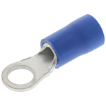 JST, FV Insulated Ring Terminal, 4mm Stud Size, 1mm² to 2.6mm² Wire Size, Blue