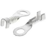 JST, LRB Uninsulated Ring Terminal, M4 Stud Size, 1mm² to 2.5mm² Wire Size