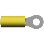 TE Connectivity, PIDG Insulated Ring Terminal, M3.5 Stud Size, 2.6mm² to 6.6mm² Wire Size, Yellow