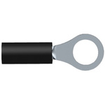 TE Connectivity, PIDG Insulated Ring Terminal, M5 Stud Size, 0.26mm² to 0.4mm² Wire Size, Black