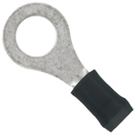 TE Connectivity, PIDG Insulated Ring Terminal, M2.5 Stud Size, 0.26mm² to 0.4mm² Wire Size, Black