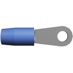 TE Connectivity, TERMINYL Insulated Ring Terminal, M6 (1/4) Stud Size, 10.5mm² to 16.8mm² Wire Size, Blue