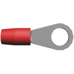 TE Connectivity, TERMINYL Insulated Ring Terminal, M10 Stud Size, 6.6mm² to 10.5mm² Wire Size, Red