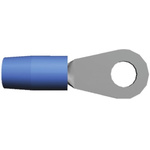 TE Connectivity, TERMINYL Insulated Ring Terminal, M8 (5/16) Stud Size, 10.5mm² to 16.8mm² Wire Size, Blue