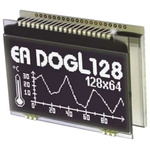 Electronic Assembly EA DOGL128S-6 Graphic LCD Display, Green, RGB, White on Black, Transmissive