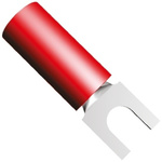 TE Connectivity, PIDG Insulated Crimp Spade Connector, 0.26mm² to 1.65mm², 22AWG to 16AWG, M2.5 Stud Size Nylon, Red