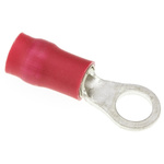 JST, R Insulated Ring Terminal, 4mm Stud Size, 0.25mm² to 1.65mm² Wire Size, Red