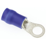 JST, R Insulated Ring Terminal, 4mm Stud Size, 1mm² to 2.6mm² Wire Size, Blue