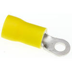 JST, R Insulated Ring Terminal, 4mm Stud Size, 2.6mm² to 6.6mm² Wire Size, Yellow