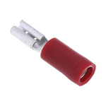 RS PRO Red Insulated Female Spade Connector, Receptacle, 2.8 x 0.8mm Tab Size, 0.5mm² to 1.5mm²