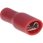 RS PRO Red Insulated Female Spade Connector, Receptacle, 4.8 x 0.5mm Tab Size, 0.5mm² to 1.5mm²