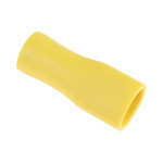 RS PRO Yellow Insulated Female Spade Connector, Receptacle, 6.3 x 0.8mm Tab Size, 2.5mm² to 6mm²
