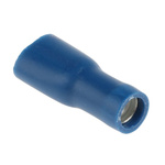 RS PRO Blue Insulated Female Spade Connector, Receptacle, 4.8 x 0.5mm Tab Size, 1.5mm² to 2.5mm²