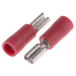 RS PRO Red Insulated Female Spade Connector, Receptacle, 2.8 x 0.5mm Tab Size, 0.5mm² to 1.5mm²