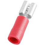 RS PRO Red Insulated Female Spade Connector, Receptacle, 4.75 x 0.5mm Tab Size, 0.5mm² to 1.5mm²