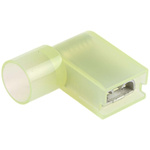 RS PRO Yellow Insulated Female Spade Connector, Flag Terminal, 6.35 x 0.8mm Tab Size, 4mm² to 6mm²