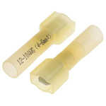 RS PRO Yellow Insulated Male Spade Connector, Tab, 6.35 x 0.8mm Tab Size, 4mm² to 6mm²