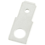 RS PRO Uninsulated Male Spade Connector, PCB Tab, 6.35 x 0.8mm Tab Size