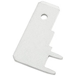 RS PRO Uninsulated Male Spade Connector, PCB Tab, 6.35 x 0.8mm Tab Size