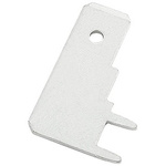 RS PRO Uninsulated Male Spade Connector, PCB Tab, 6.35 x 0.8mm Tab Size