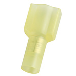 RS PRO Yellow Insulated Female Spade Connector, Receptacle, 0.8 x 6.35mm Tab Size, 4mm² to 6mm²