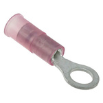 Molex, 19057 Insulated Crimp Ring Terminal, 10 (M5) Stud Size, Red