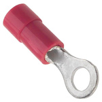Molex, 19070 Insulated Crimp Ring Terminal, 5-6 (M3-3.5) Stud Size