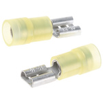 RS PRO Yellow Insulated Female Crimp Receptacle, 6.35 x 0.8mm Tab Size, 4mm² to 6mm²