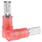 RS PRO Red Insulated Female Spade Connector, Receptacle, 2.8 x 0.5mm Tab Size, 0.5mm² to 1.5mm²