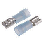 RS PRO Blue Insulated Female Spade Connector, Receptacle, 4.75 x 0.5mm Tab Size, 1.5mm² to 2.5mm²