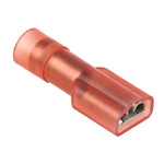 RS PRO Red Insulated Female Spade Connector, Receptacle, 4.75 x 0.5mm Tab Size, 0.5mm² to 1.5mm²