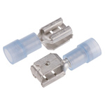RS PRO Blue Insulated Crimp Piggyback Terminal, 6.35 x 0.8mm Tab Size, 1.5mm² to 2.5mm²