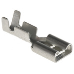 RS PRO Uninsulated Female Spade Connector, Receptacle, 6.4 x 0.8mm Tab Size, 0.5mm² to 2mm²