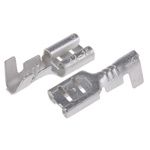 RS PRO Uninsulated Female Spade Connector, Receptacle, 4.8 X 0.8mm Tab Size, 0.5mm² to 1.25mm²