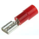 RS PRO Red Insulated Female Spade Connector, Receptacle, 4.75 x 0.8mm Tab Size, 0.5mm² to 1.5mm²