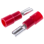 RS PRO Red Insulated Female Spade Connector, Receptacle, 2.8 x 0.5mm Tab Size, 0.5mm² to 1.5mm²