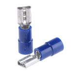 RS PRO Blue Insulated Female Spade Connector, Receptacle, 4.75 x 0.5mm Tab Size, 1.5mm² to 2.5mm²