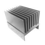 Heatsink, Universal Rectangular Alu, 0.75K/W, 100 x 114.3 x 114.3mm