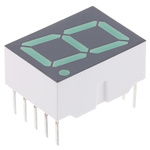 HDSP-5603-GH000 Broadcom 7-Segment LED Display, CC Green 3.1 mcd RH DP 14.2mm