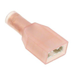 TE Connectivity PIDG FASTON .250 Red Insulated Female Spade Connector, Receptacle, 6.35 x 0.81mm Tab Size, 1mm² to