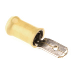 TE Connectivity PIDG FASTON .250 Yellow Insulated Male Spade Connector, Tab, 6.35 x 0.81mm Tab Size, 4mm² to 6mm²