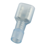 RS PRO Blue Insulated Female Spade Connector, Receptacle, 0.8 x 6.35mm Tab Size, 1.5mm² to 2.5mm²