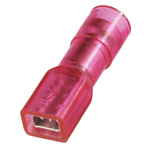 RS PRO Red Insulated Female Spade Connector, Receptacle, 0.5 x 2.8mm Tab Size, 0.5mm² to 1.5mm²
