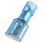 RS PRO Blue Insulated Female Spade Connector, Receptacle, 0.8 x 6.35mm Tab Size, 1.5mm² to 2.5mm²