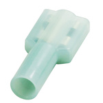 RS PRO Blue Insulated Female Spade Connector, Receptacle, 0.8 x 6.35mm Tab Size, 1.5mm² to 2.5mm²