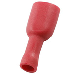 RS PRO Red Insulated Female Spade Connector, Receptacle, 0.8 x 6.35mm Tab Size, 0.5mm² to 1.5mm²